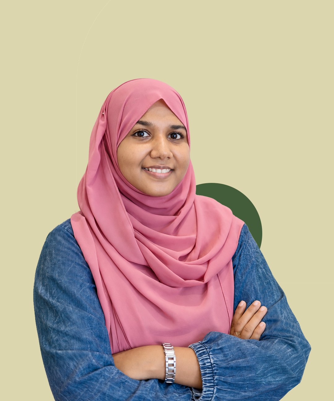 Adhila P, Consultant Psychologist, smiling